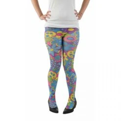 Collant Opaque Impression Psychédélique 