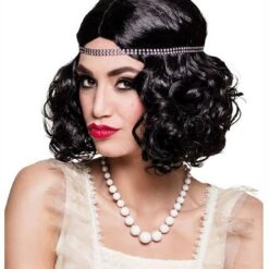 Collier Perles En Plastique Blanc 