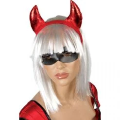 Serre Tête De Diable En Tissu Métallisé