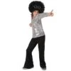 Déguisement Disco Argent Sequins Garçon 