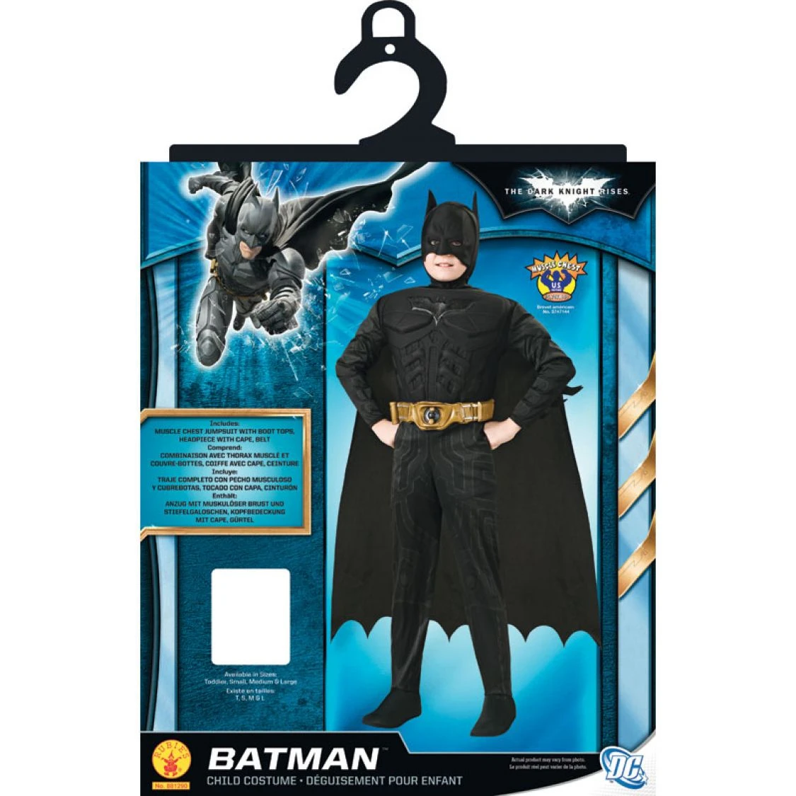 Déguisement Batman 3D Super Luxe Enfant 2 Déguisement Batman 3D Super Luxe Enfant – Image 2