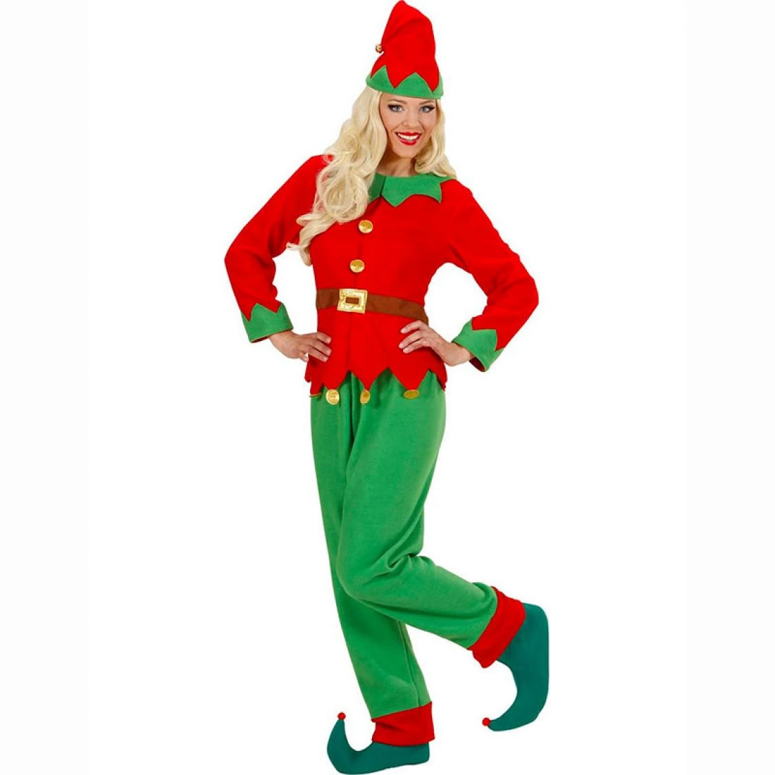 Déguisement Lutin Noël Pantalon Femme 1 Déguisement Lutin Noël Pantalon Femme