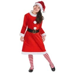 Déguisement Mère Noël Robe Complète Fille 
