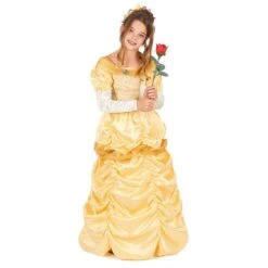 Déguisement Luxe Princesse Jaune Fille 