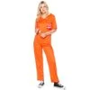 Déguisement Prisonnier Orange Adulte 