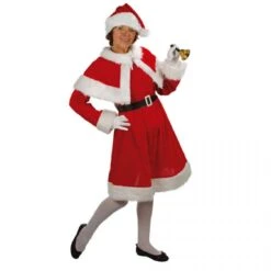 Déguisement Mère Noël Velours Femme 