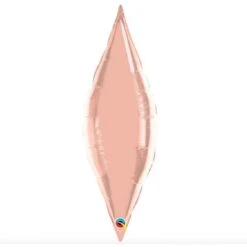 Ballon Mylar Pointe Rose Or (taper) 