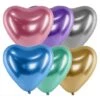 Ballon Coeur Chrome Assortiment 
