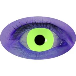 Lentilles De Contact Fantaisie Néon Jaune 
