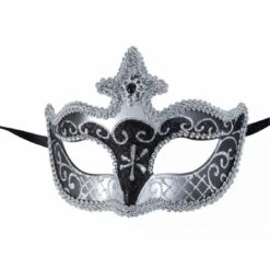 Loup Vénitien Plastique Noir 