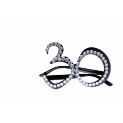 Lunettes Plastique Age 30 Avec Strass Noires 