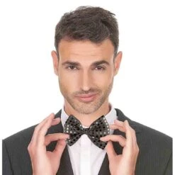 Noeud Papillon Sequins Noir 