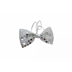 Noeud Papillon Sequins Argent 