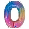 Ballon Chiffre 0 Arc En Ciel 