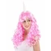 Perruque Adulte Licorne Rose 