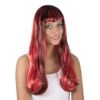 Perruque Alicia Noire Et Rouge Femme 