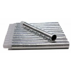 Sarbacane Métallisée 18 Cm Argent 