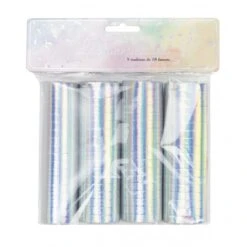Rouleaux De 18 Serpentins Métallisées (3 Coloris) 