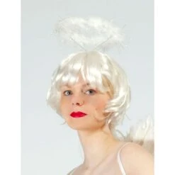 Serre Tête Avec Halo D'ange Blanc 